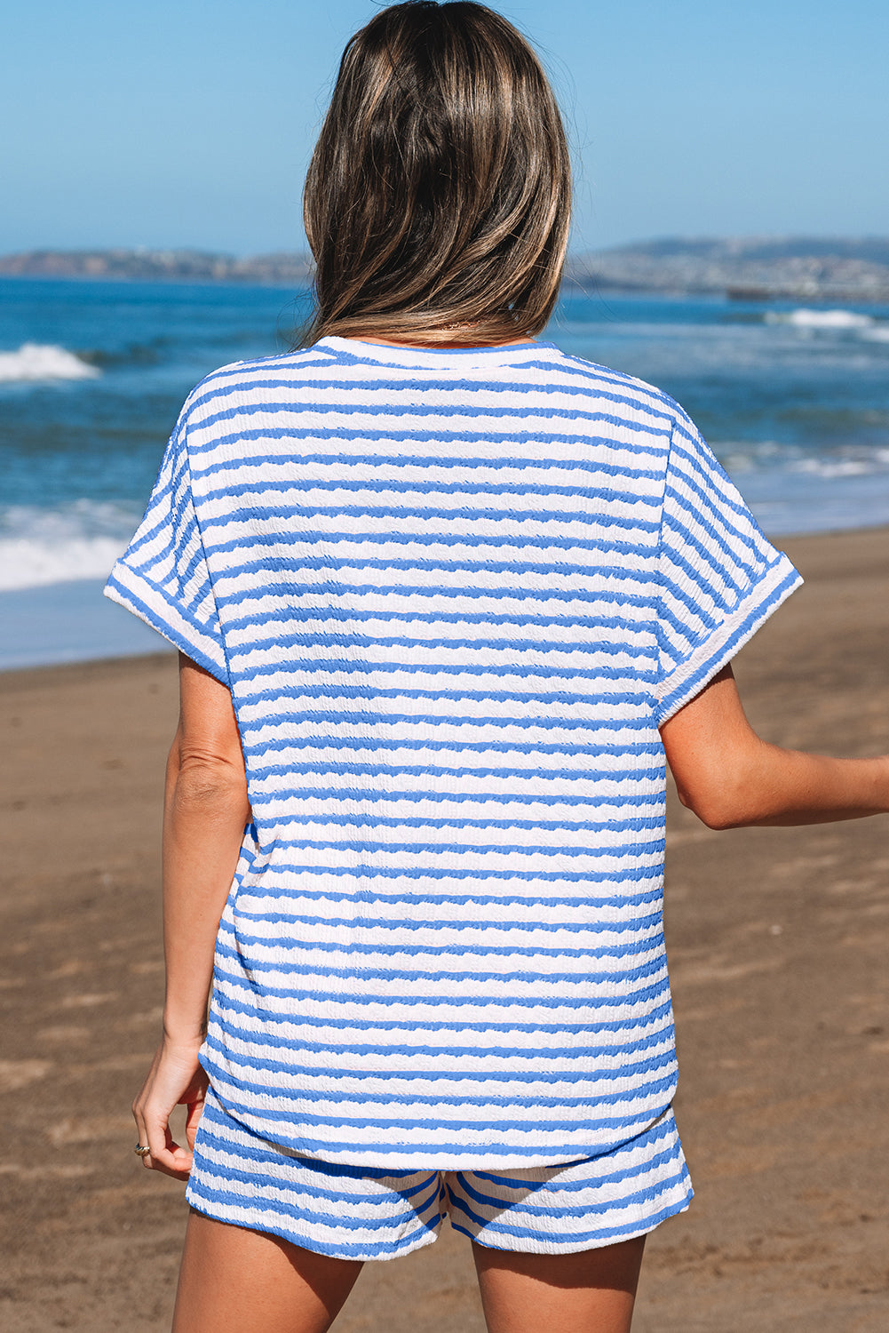 Serene Blue Stripe Set