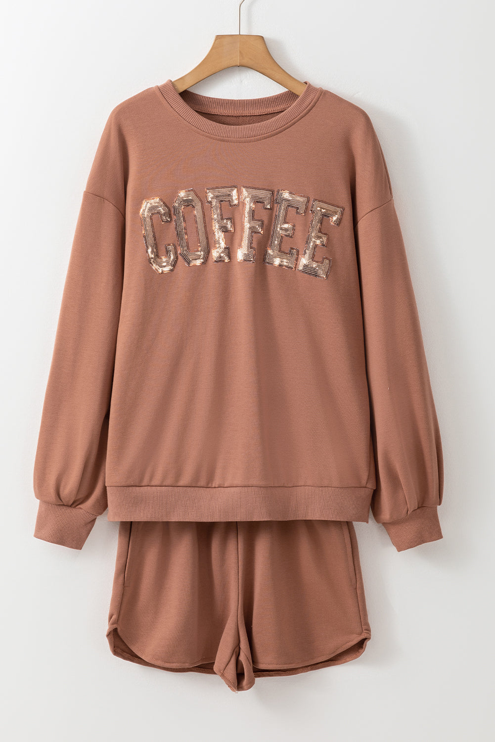 Mocha Sequined COFFEE Set