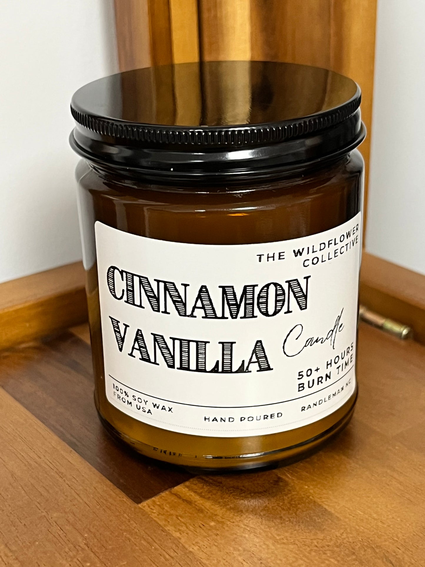 Amber Hand Poured Candles 8oz