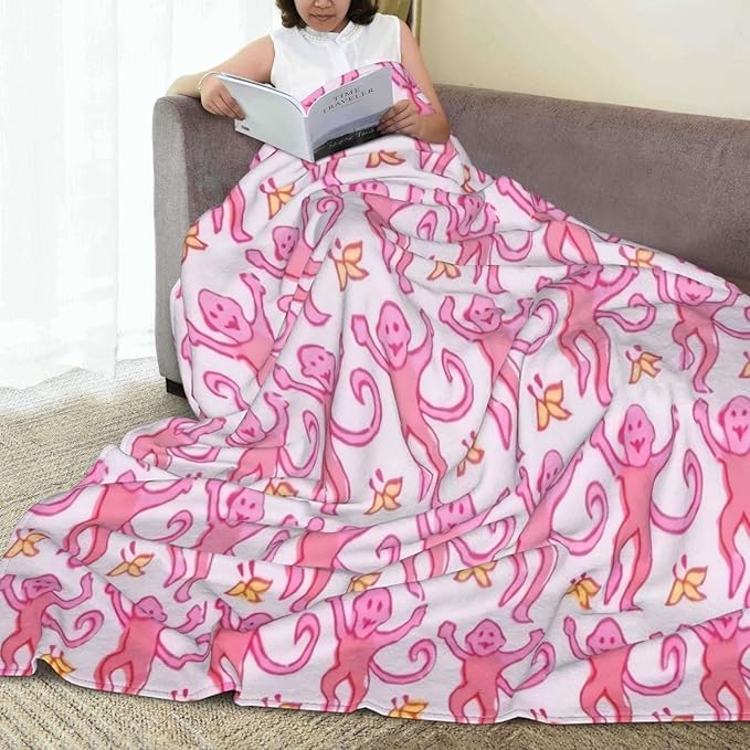 Preppy Pink Throw Blanket