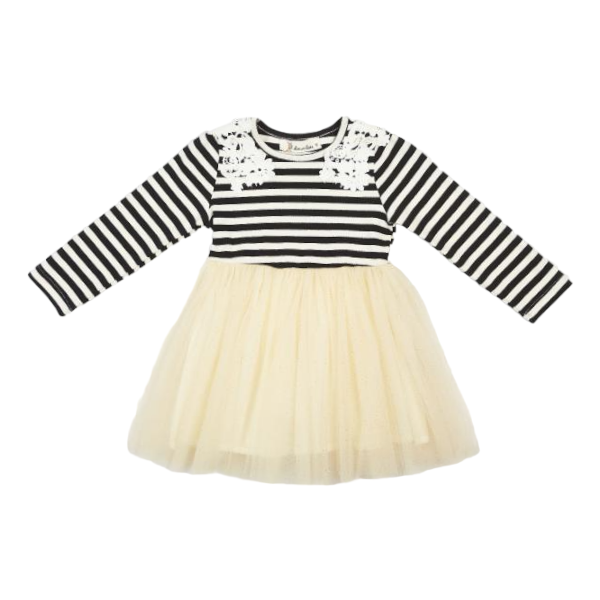 Stripped Tulle Dress Kids