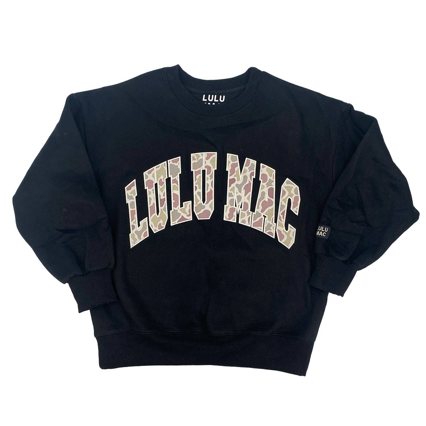 LULU MAC Black Camo Pullover