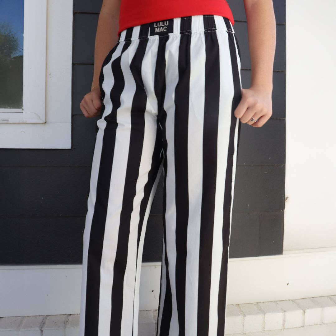 DARBY STRIPE PANT BLACK