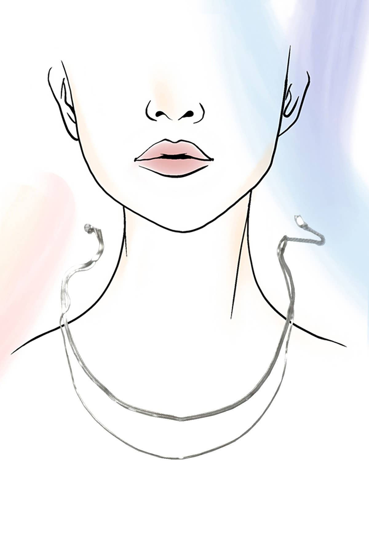 STAINLESS STEEL TARNISH FREE MULTI LAYER NECKLACE