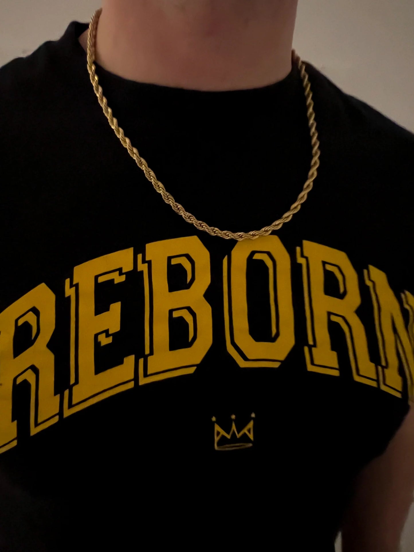 CHANSUTTPEARLS Men's Gold Rope Necklace