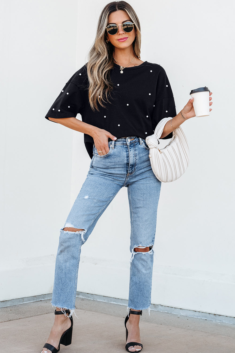 Back to Black Crewneck Top