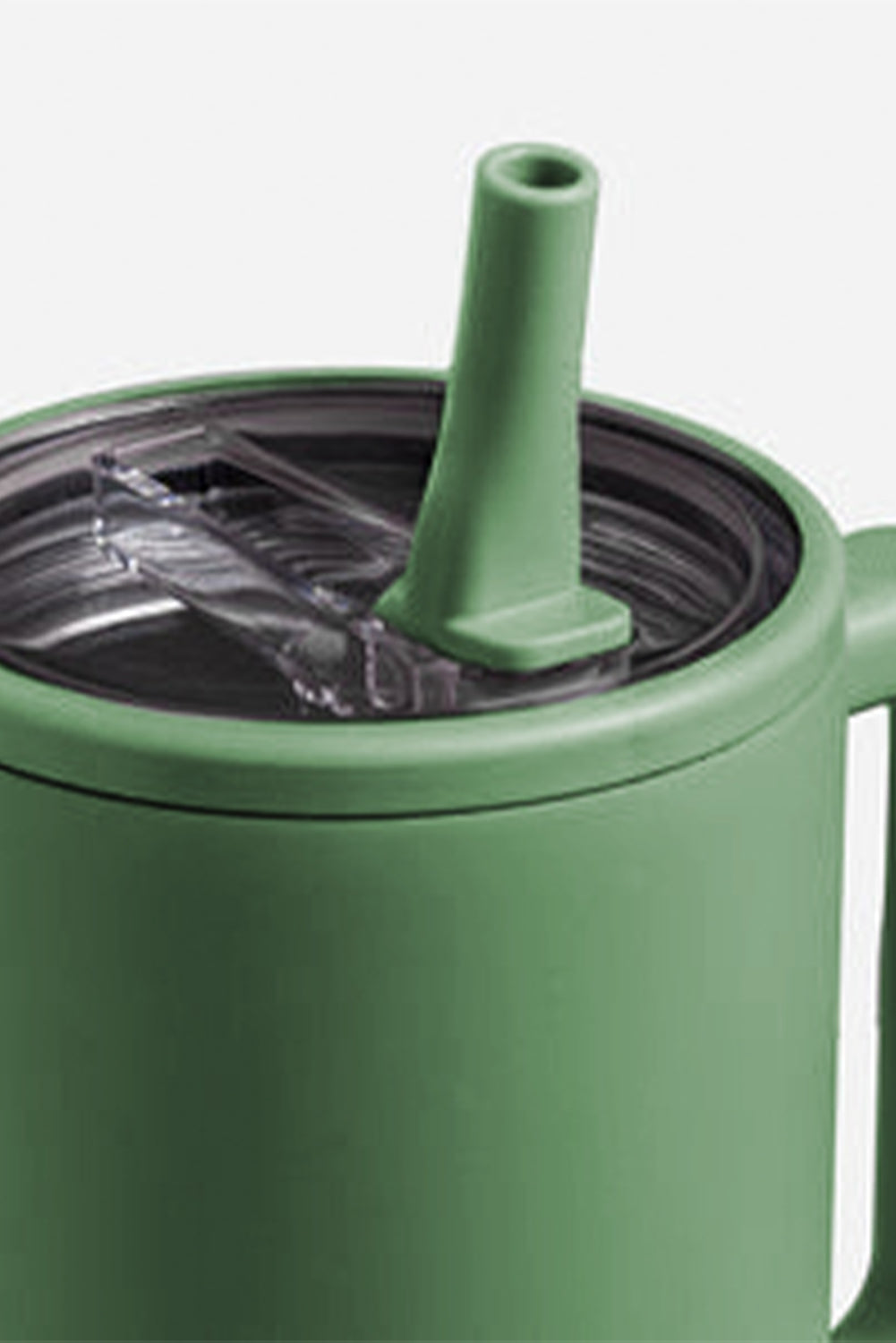 Forest Green Frosted Stainless Tumbler with Straw 40oz