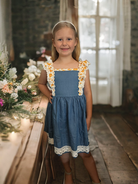Demi Denim Dress Girls