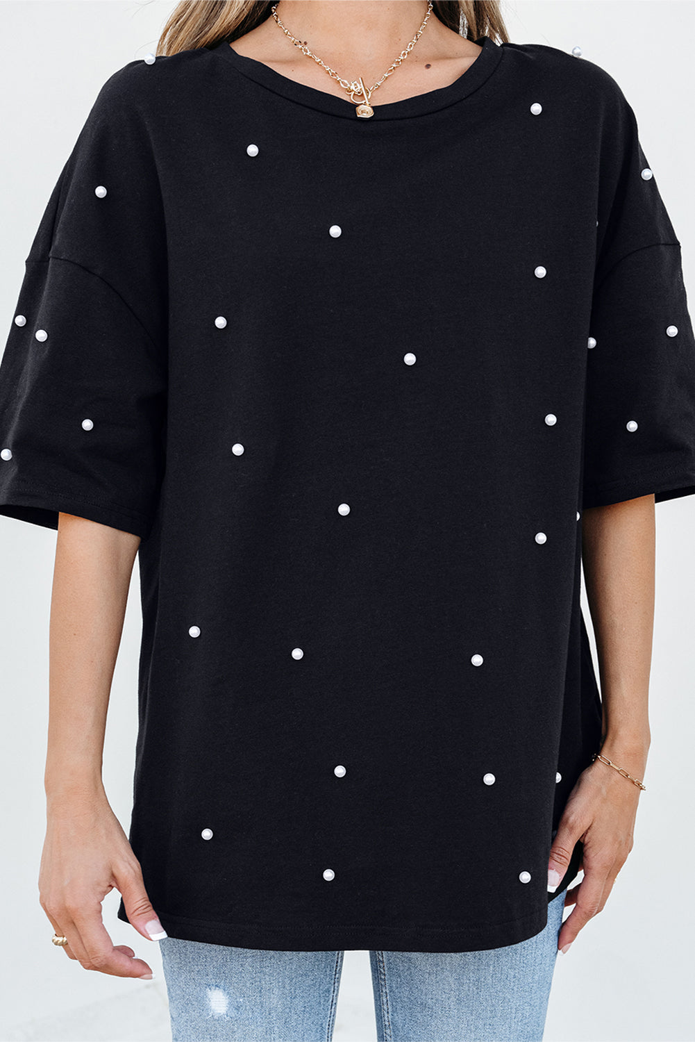 Back to Black Crewneck Top