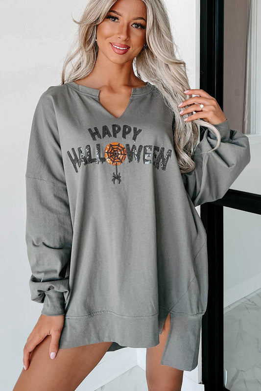 Gray Glimmer Spider Top