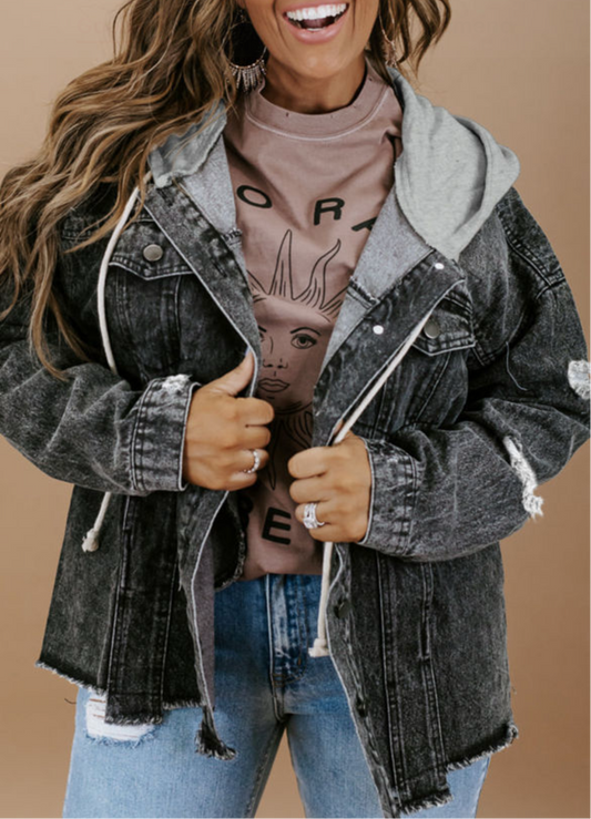 Charcoal Denim Jacket