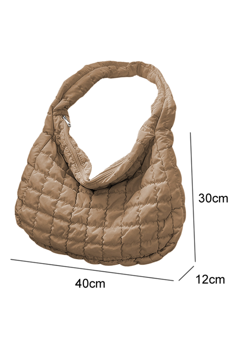 Sandy Beige Puff Shoulder Bag