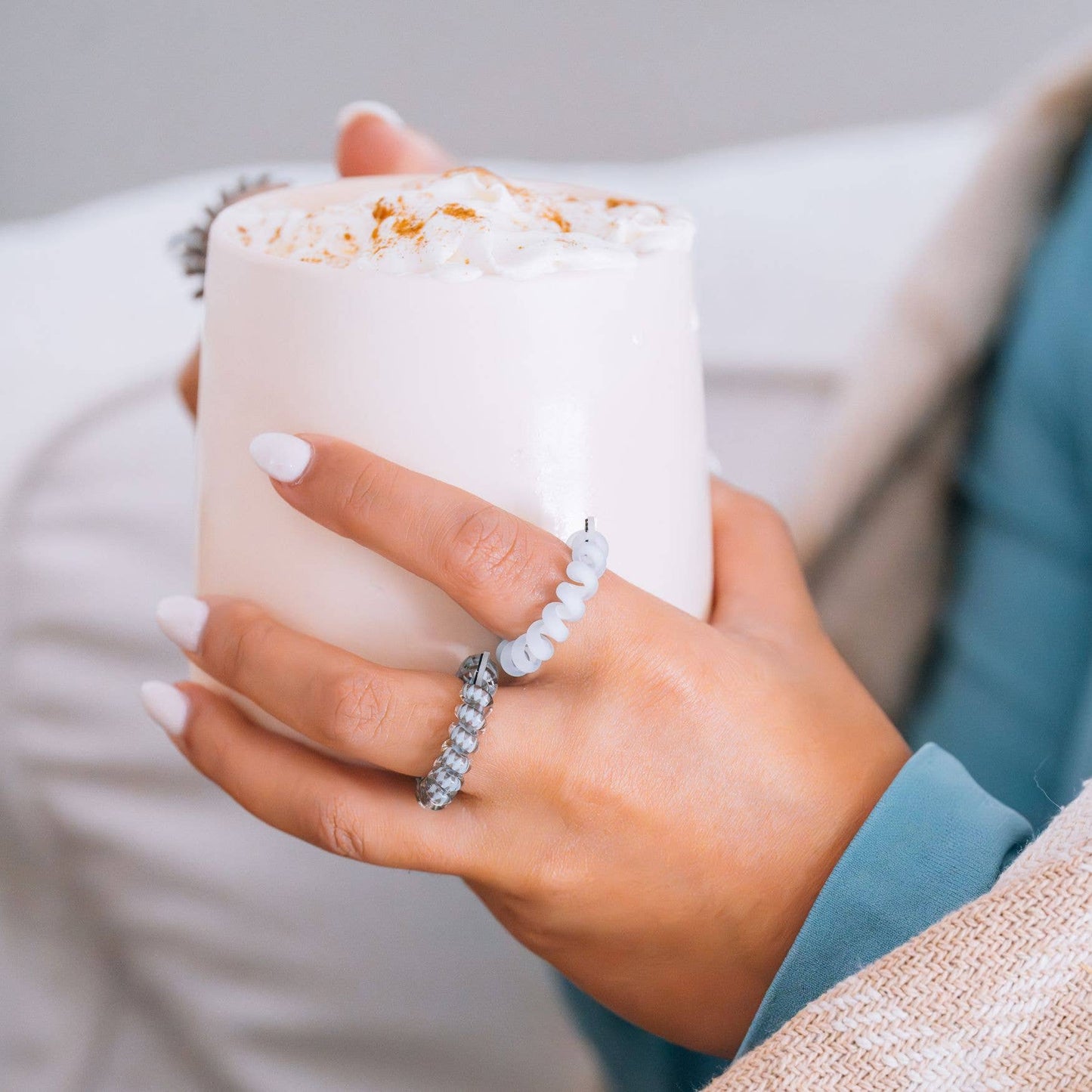 Spiral Hair Coils | Tiny | Truly Taupe Hair Ties