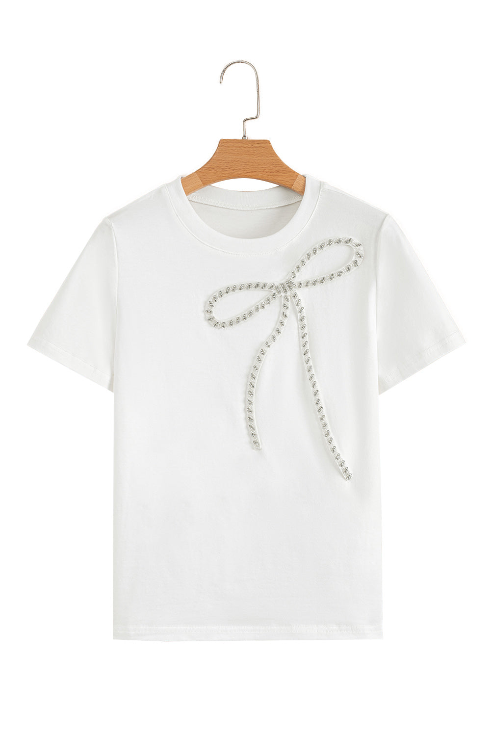 Bad to the Bone Rhinestone Bow Top
