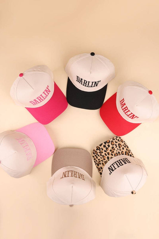 Darlin' Embroidered Two Tone Hat