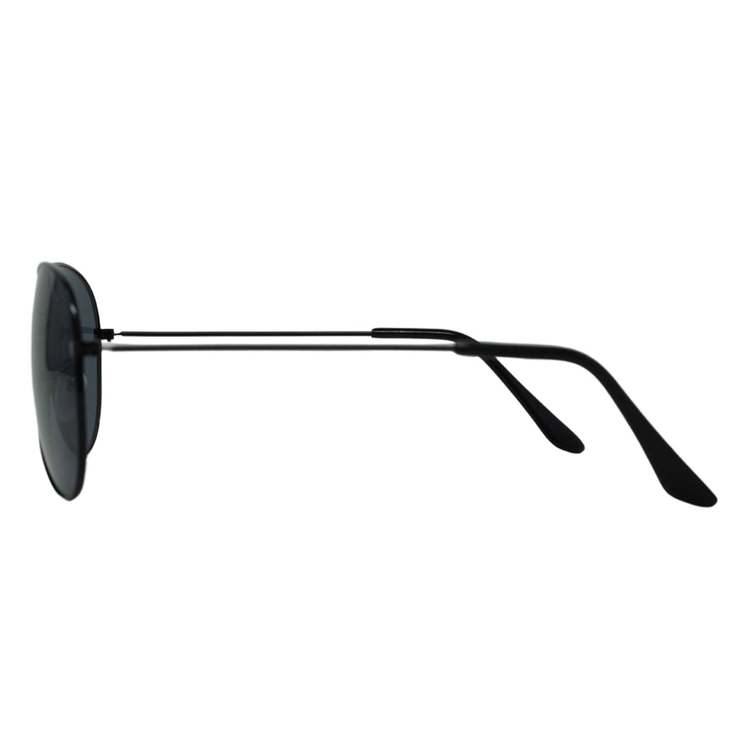 Aviator Sunglasses: Black Frames/Smoke Lenses