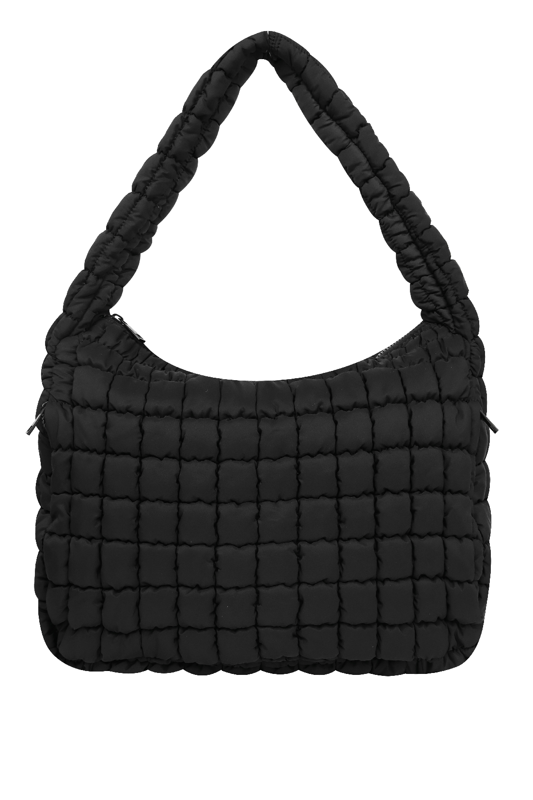 Black Puffer Tote Bag