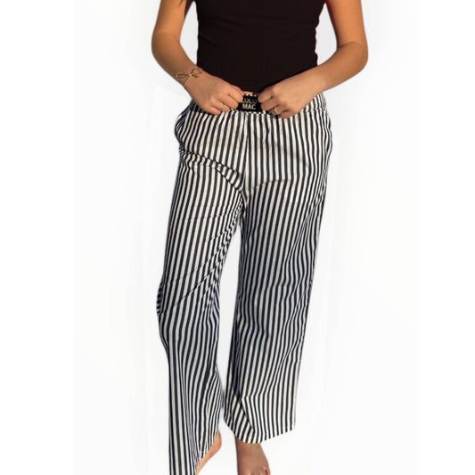 LULU MAC-BLACK STRIPED PANT