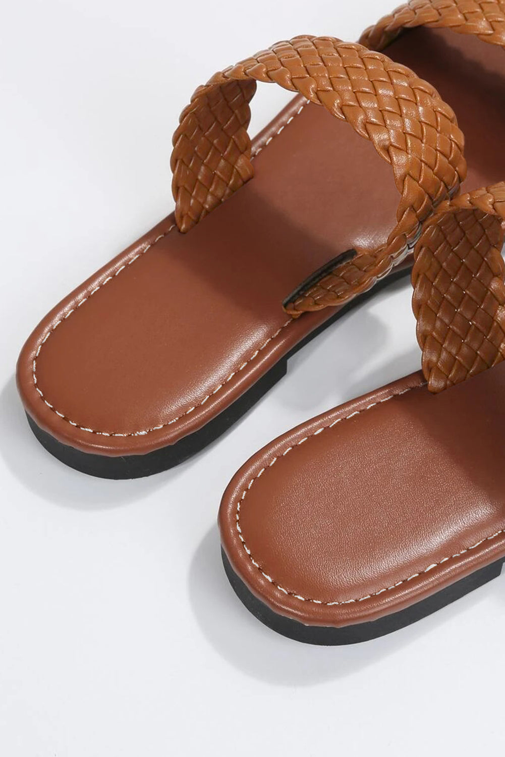 Chestnut Braided Sandals