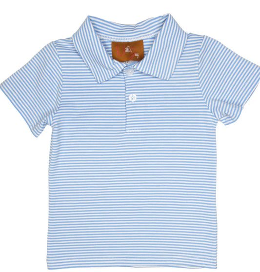 Boy's Blue Stripe Polo