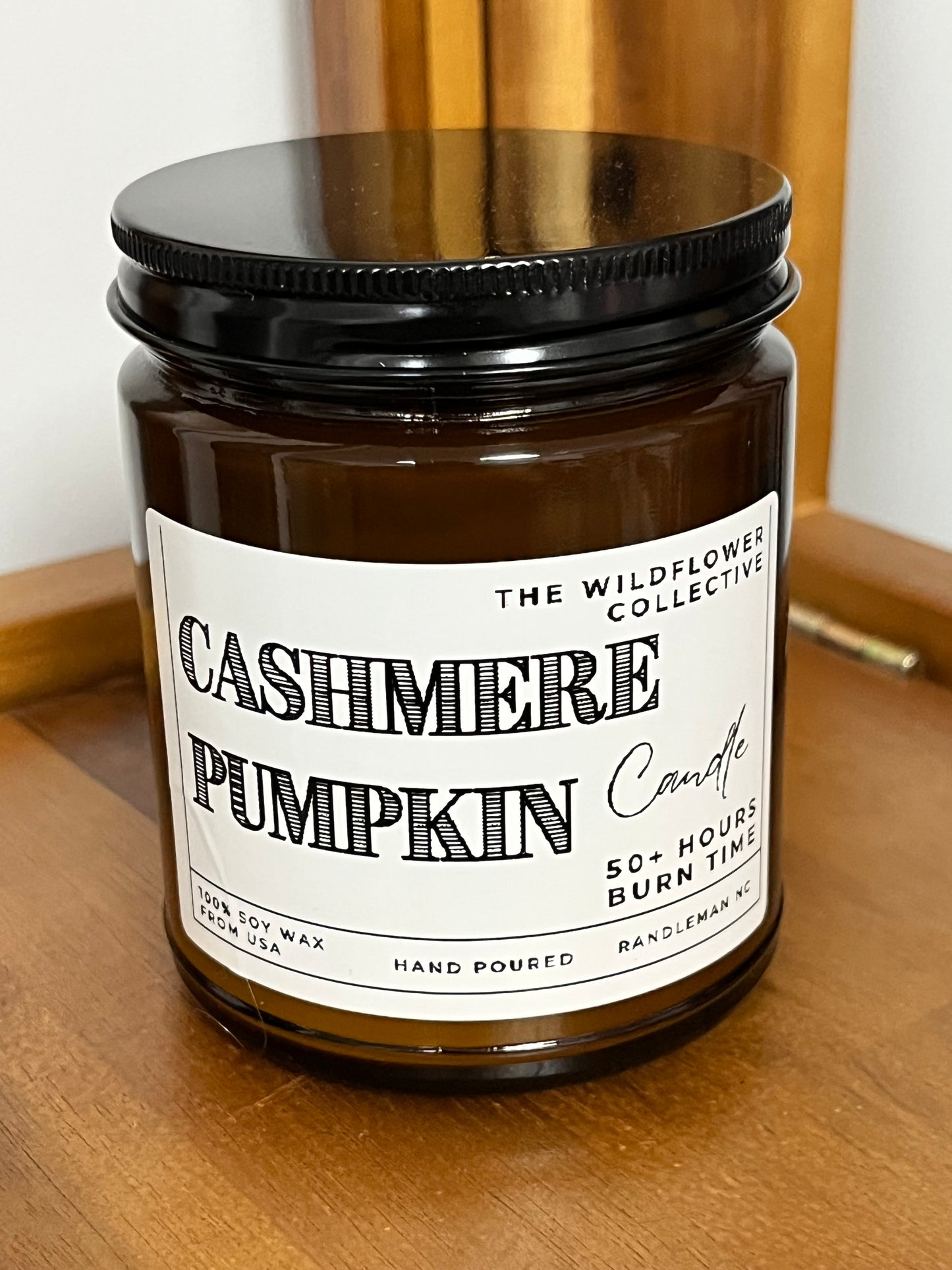 Amber Hand Poured Candles 8oz