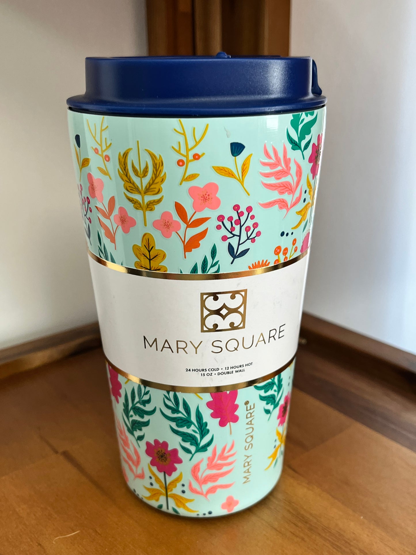 Mary Square Wildflower Tumbler 15oz