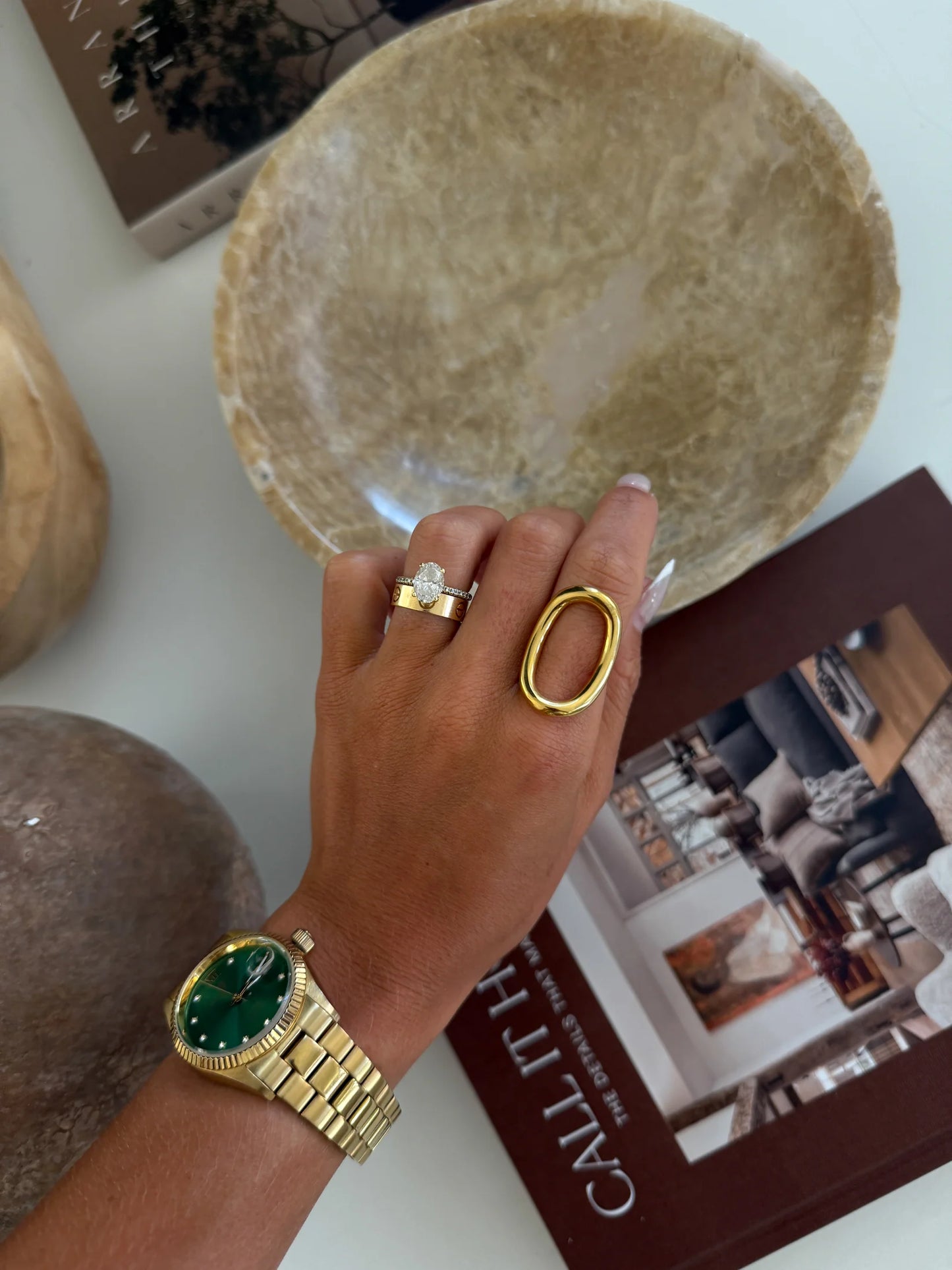 CHANSUTTPEARLS Amanda Ring Silver