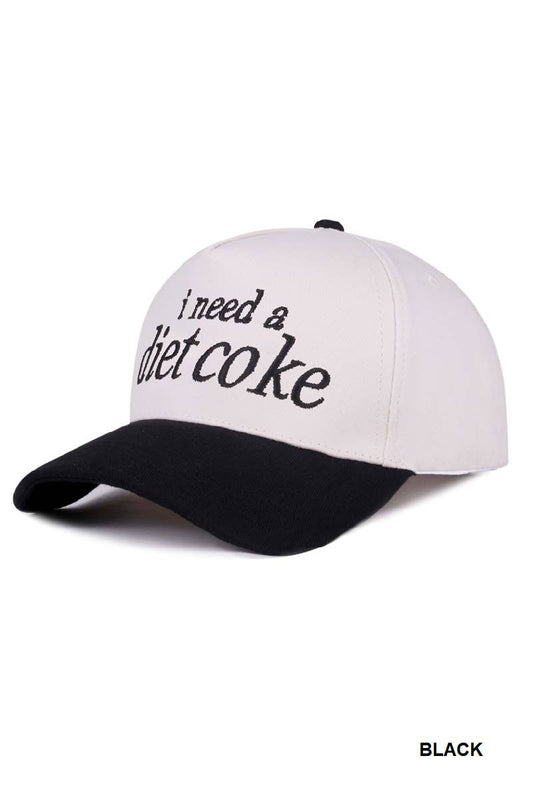 I Need A Diet Coke Two Tone Hat