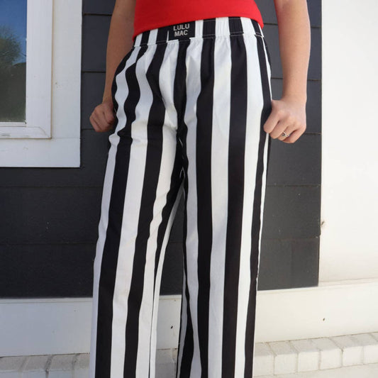 DARBY STRIPE PANT BLACK