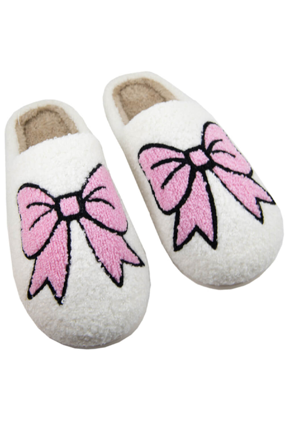 Pink Bow Slippers