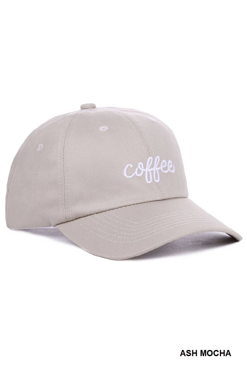Coffee Embroidered Hat