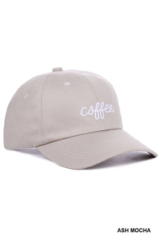 Coffee Embroidered Hat