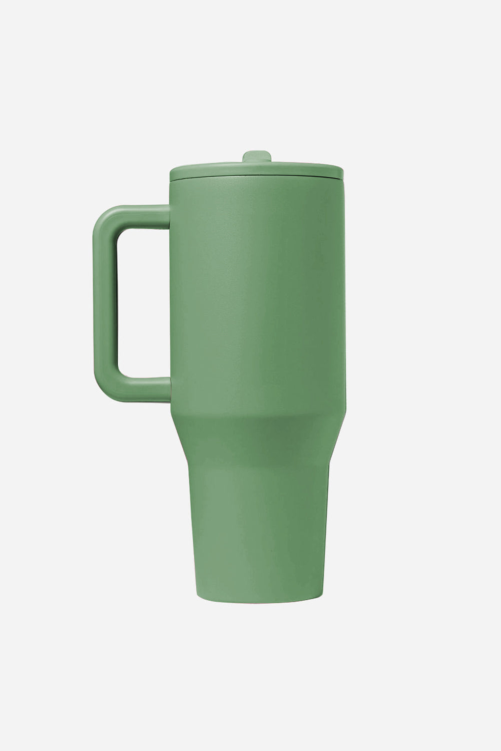 Forest Green Frosted Stainless Tumbler with Straw 40oz