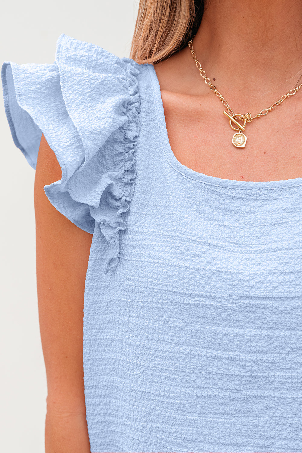 Sky Blue Bow Top