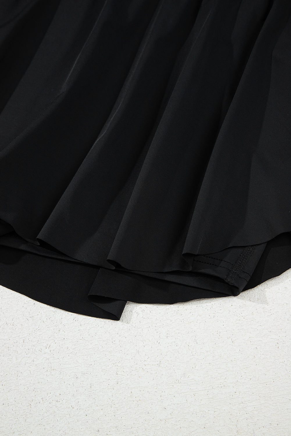 Ebony Drawstring High Waist Lined Tennis Skort