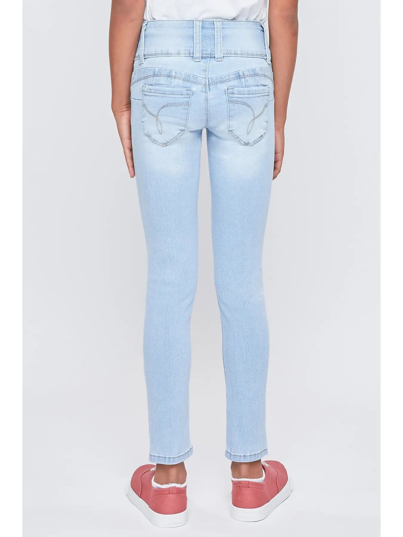 Girls Wannabettafit 3-Button Clean Hem Skinny